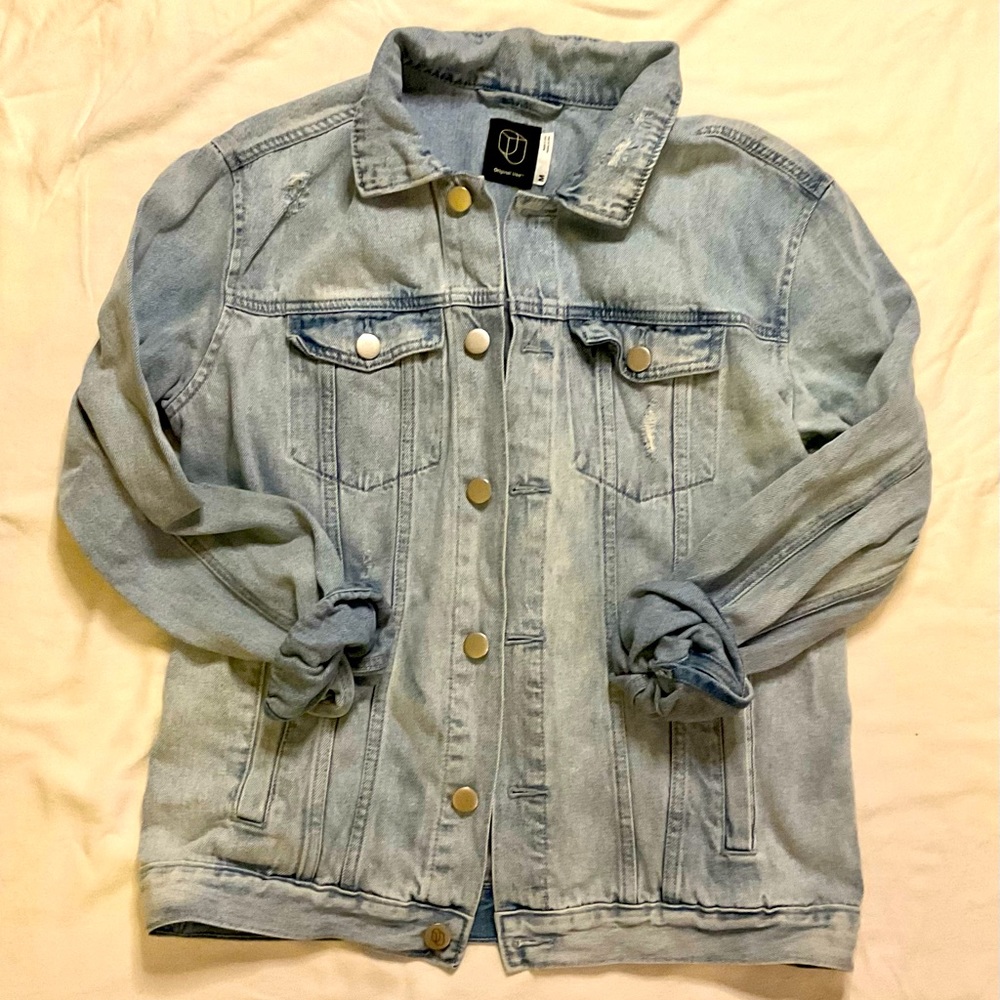 Light wash denim jacket